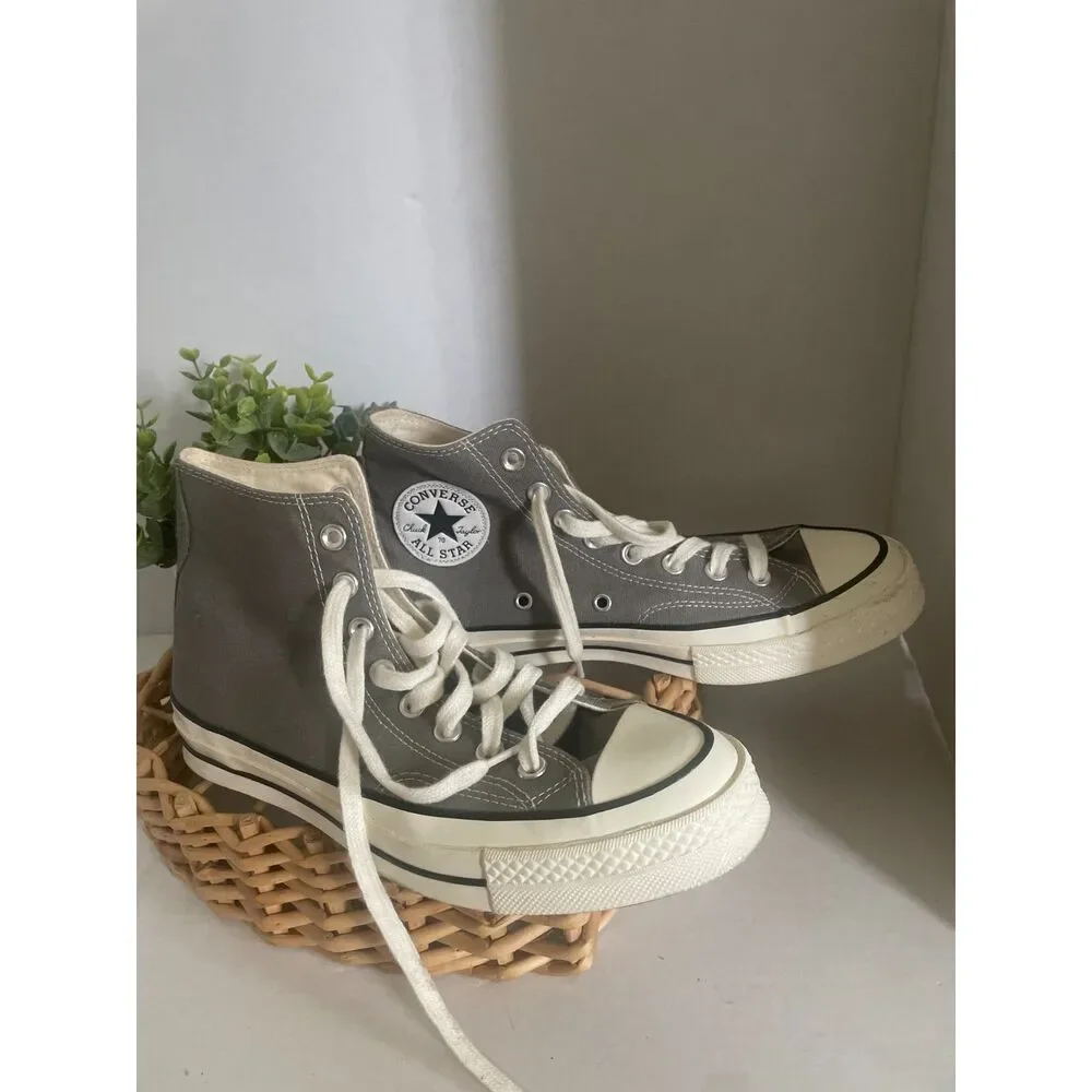 Converse Chuck 70 Vintage Canvas Origin Story Grey Sneakers Size Men 7 Women 9